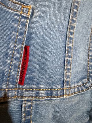 Pichi vaquero elástico mujer