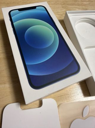 Caja iPhone 12 Azul original
