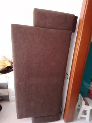 Sofá de 2 plazas marrón