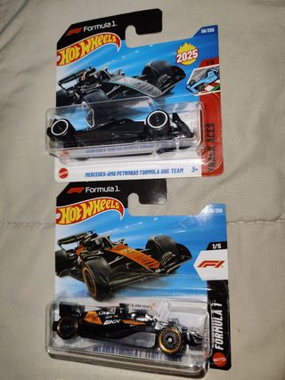 Hot Wheels Formula 1 Mercedes y McLaren