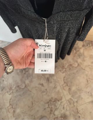 Vestido fiesta lentejuelas negro