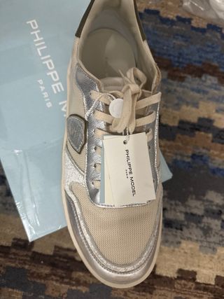 Philippe Model 44 Beige/Argento Sneakers