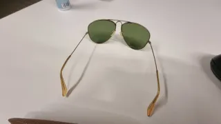 Occhiali Ray-Ban Aviator Vintage Oro Lenti Verdi