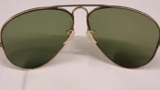 Occhiali Ray-Ban Aviator Vintage Oro Lenti Verdi
