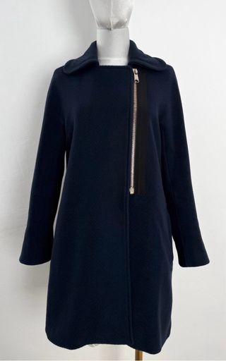 Abrigo Max Mara Lana Azul Talla M