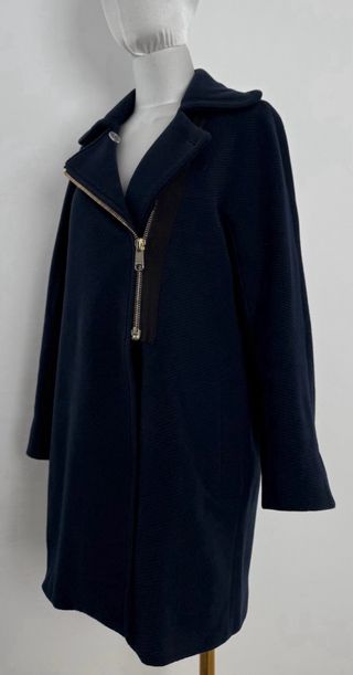 Abrigo Max Mara Lana Azul Talla M