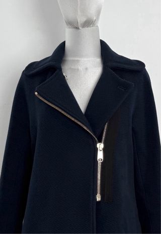 Abrigo Max Mara Lana Azul Talla M