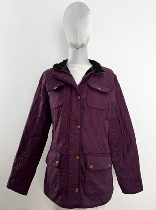 Abrigo Barbour Morado Talla M