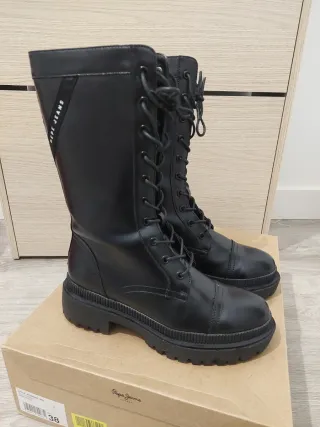 Botas Pepe Jeans Negras Talla 38