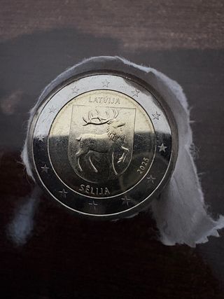 Moneda 2 euros Letonia 2025 Sēlija