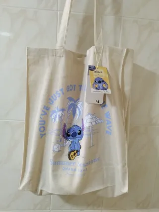 Bolso Tote Stitch Primark Beige