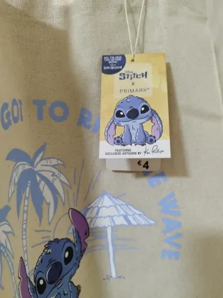 Bolso Tote Stitch Primark Beige