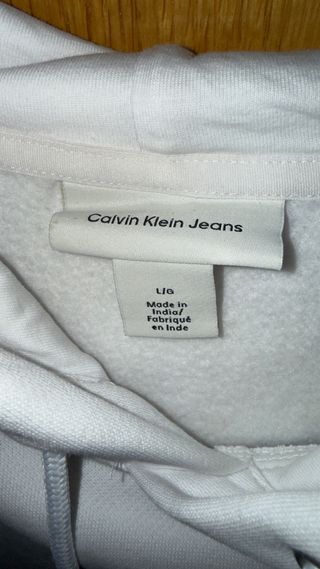 Sudadera Calvin Klein Blanca