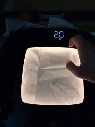 Báscula digital Homedics Glo con luz