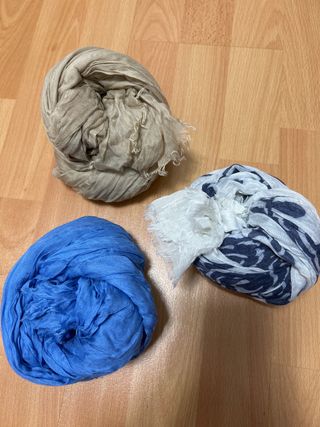 Lote 3 pañuelos cuello