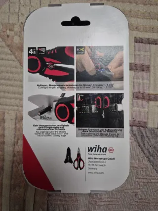 2 Tijeras Wiha Electricista 4 en 1
