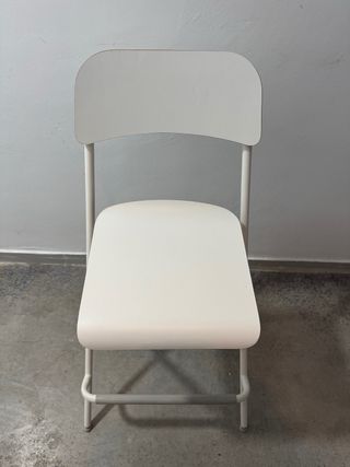 Dos Taburetes Altos Plegable IKEA Franklin Blanco