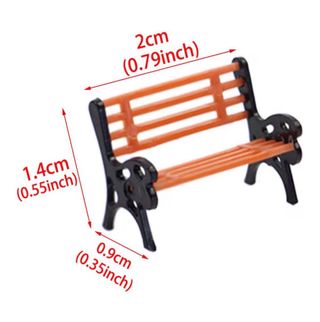 Pack 5 Bancos Maqueta Ferroviaria escala HO