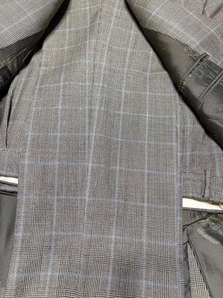 Traje de cuadros gris Corneliani