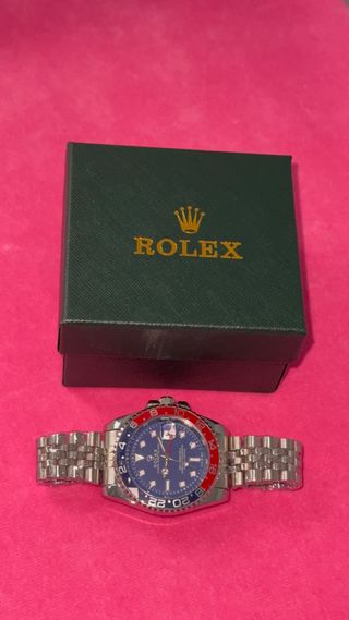 Reloj elegante Master II Azul/Rojo