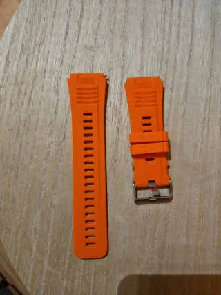 Correa de reloj naranja de 24mm
