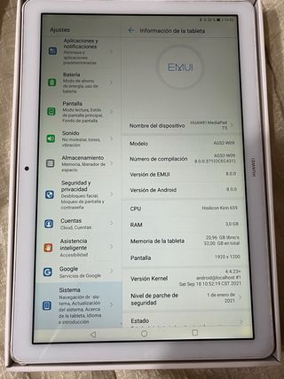 Huawei MediaPad T5 Tablet 10.1 Negra