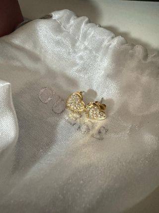 Pendientes Guess Corazón Dorados