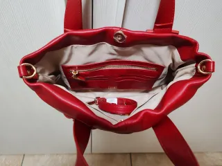 Borsa Rebb rossa in pelle