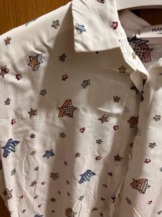 Camisa Mango Estrellas Multicolor