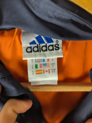 Chaqueta Adidas Puffer Azul Naranja Talla S