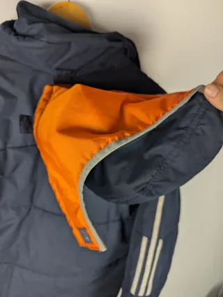 Chaqueta Adidas Puffer Azul Naranja Talla S