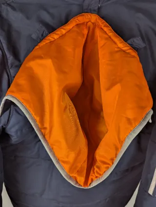 Chaqueta Adidas Puffer Azul Naranja Talla S