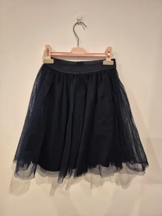 Falda tul mujer azul marino