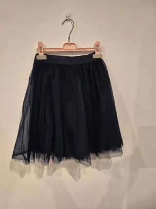 Falda tul mujer azul marino