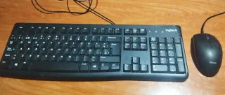 Teclado Logitech y ratón Trust silencios