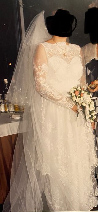 Vestido de Novia Encaje Manga Larga