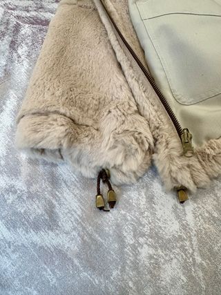 Abrigo piel de conejo mujer