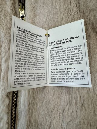 Abrigo piel de conejo mujer