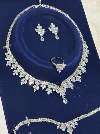 Set Gioielli Argento e Cristalli