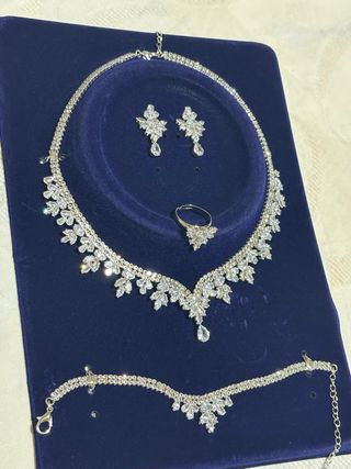 Set Gioielli Argento e Cristalli