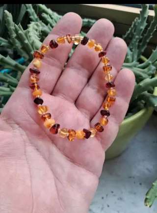 Bracciale Ambra Baltica Elastico