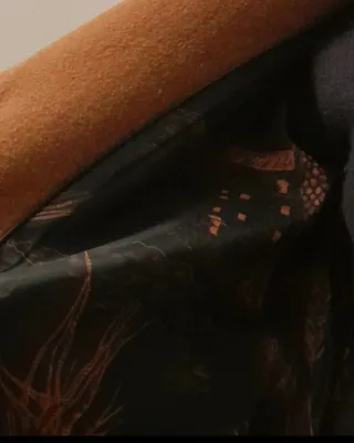 Cappotto cammello lungo