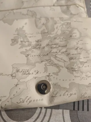 Pochette ALVIERO MARTINI con stampa mappa