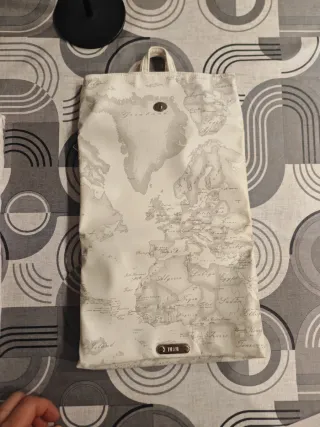 Pochette ALVIERO MARTINI con stampa mappa