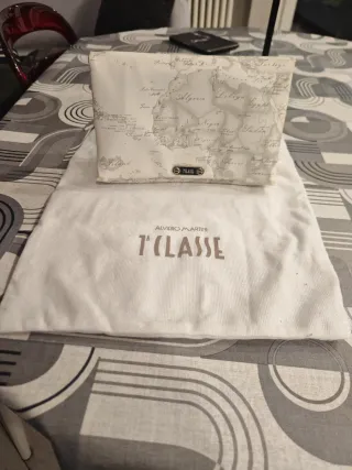 Pochette ALVIERO MARTINI con stampa mappa