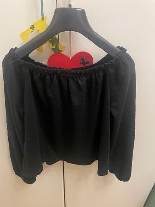 Maglietta nera manica lunga