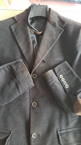 Chaqueta Americana Massimo Dutti Azul Marino Talla