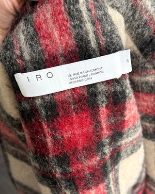 Chaqueta IRO cuadros flecos