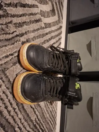 Scarpe Nike Air Force 1 High Nere Gialle