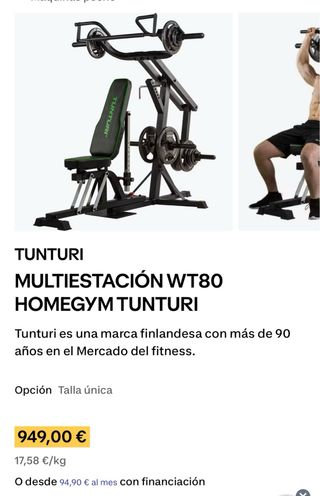 Multiestación Gimnasio Tunturi